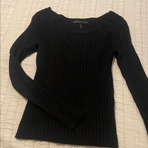 White House Black Market Textured Black Sweater